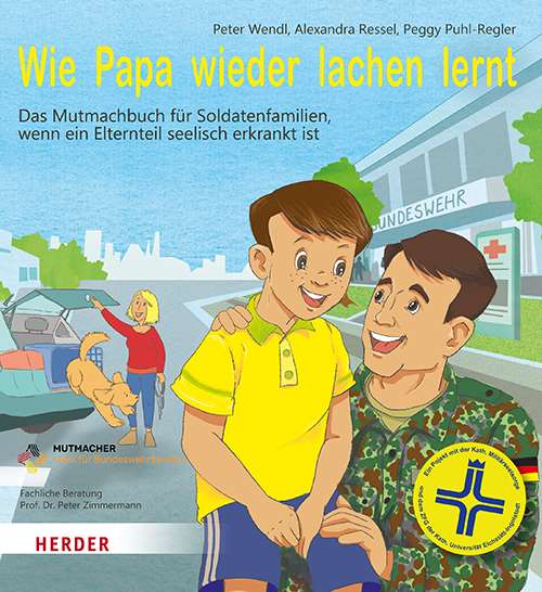 Cover des Mutmachbuches „Wie Papa wieder lachen lernt“