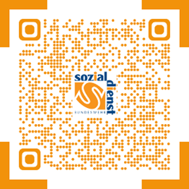 QR-Code-Verweis auf Informationsseite zum Sozialdienst der Bundeswehr