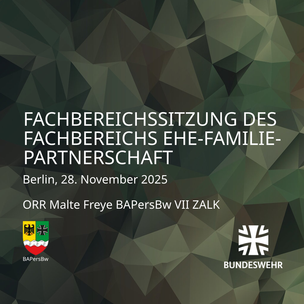 Bericht zum Vortrag und die Vorstellung der umfangreichen und wichtigen Aufgaben von BAPersBw VII ZALK